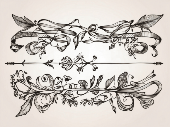 Download About Hand Drawn Floral Decorative Borde - Decorative Collection