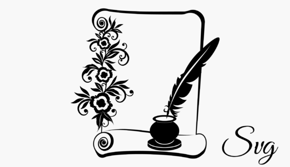 Download Scroll Pen Inkwell - Premium Resources