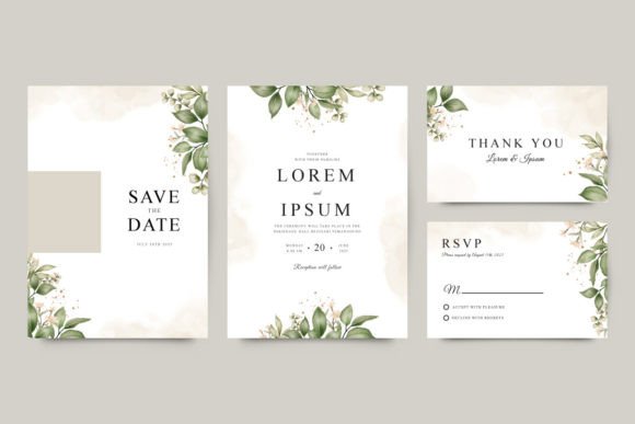 Download Wedding Invitation Template Set - Wedding invitation Collection